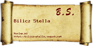 Bilicz Stella névjegykártya